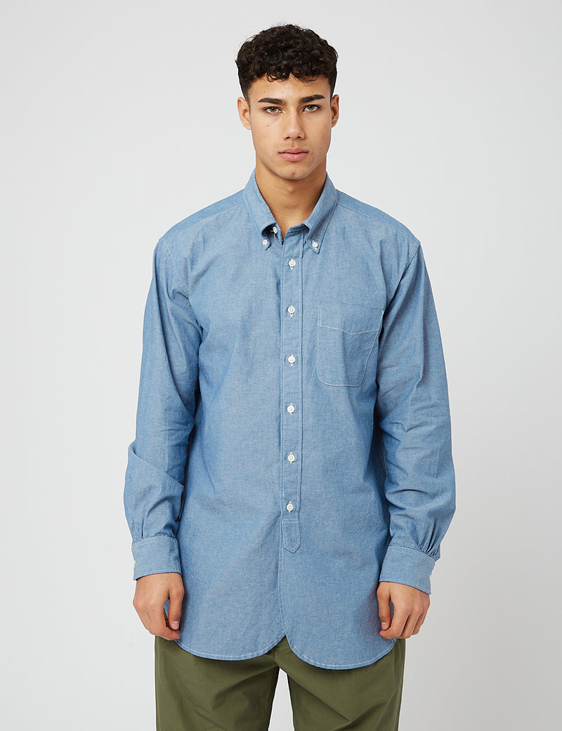 Engineered Garments 19 Century BDシャツ（シャンブレー）-ブルー 
