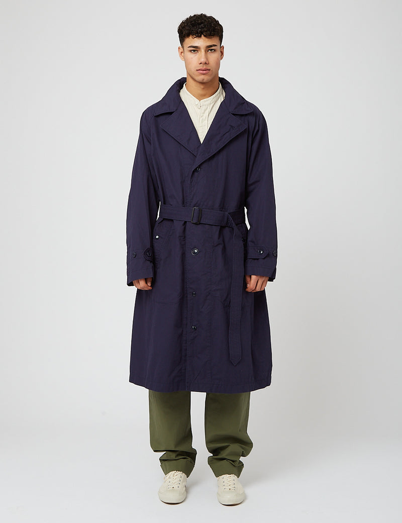 Engineered Garments Drizzler Coat (Duracloth) - Navy Blue I