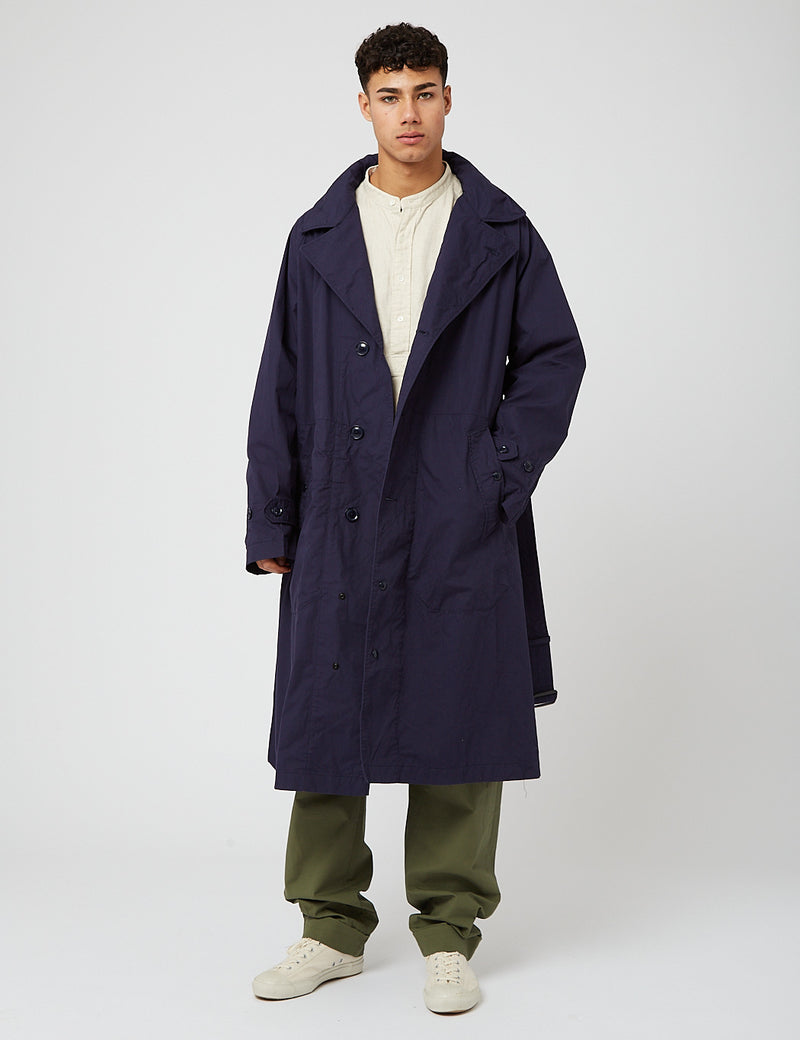 Engineered Garments Drizzler Coat (Duracloth) - Navy Blue I Article.