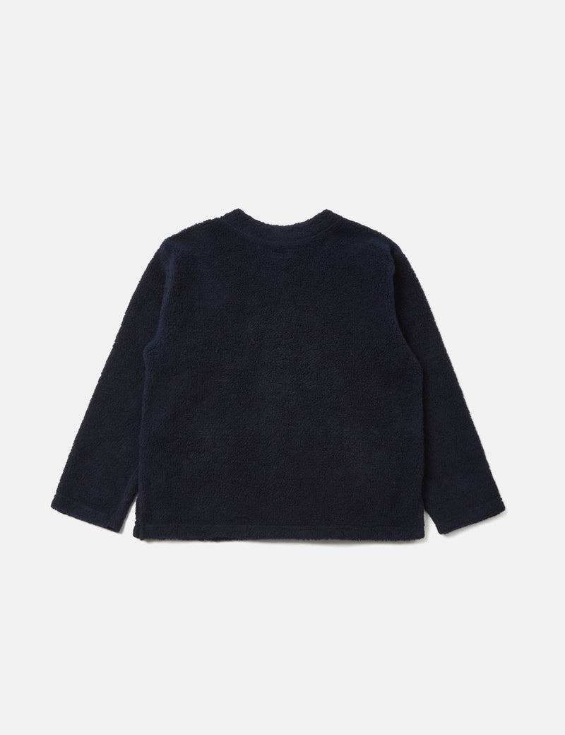 Engineered Garments Knit Cardigan Shaggy Wool Navy Blue I Article