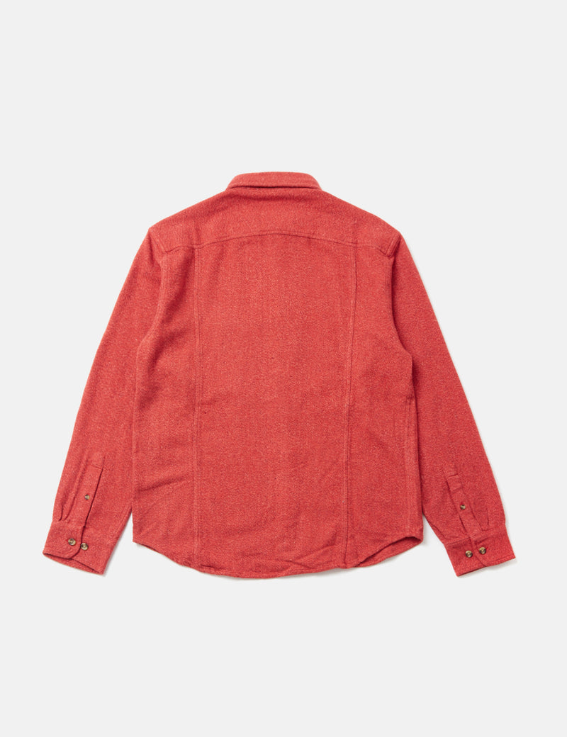 Corridor Recycled Flannel Shirt - Red