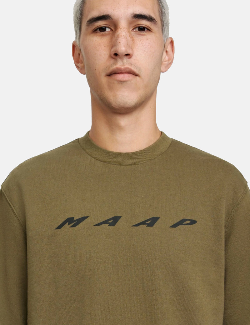 MAAP Evade Crew Sweatshirt - Militärgrün