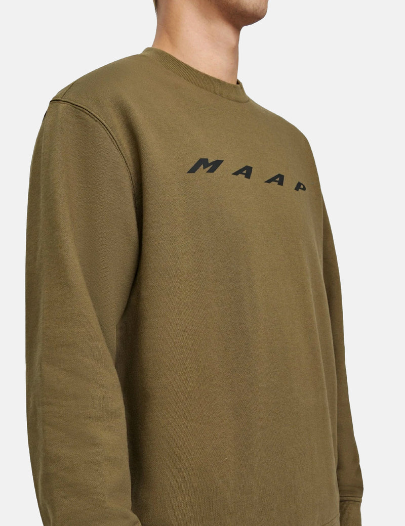 MAAP Evade Crew Sweatshirt - Militärgrün