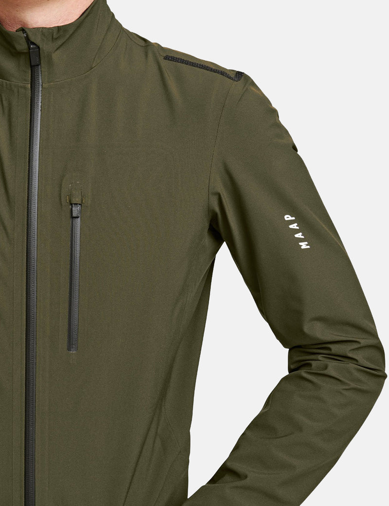 MAAP Ascend Pro Regenjacke - Olivgrün