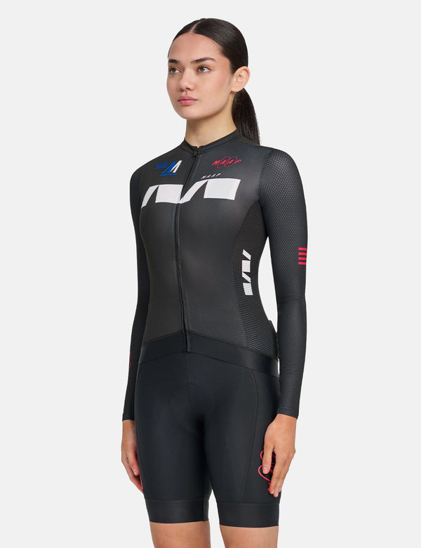 MAAP Womens Trace Pro Air Long Sleeve Jersey - Black