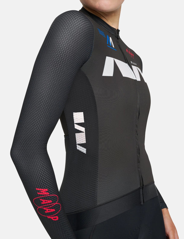 MAAP Womens Trace Pro Air Long Sleeve Jersey - Black