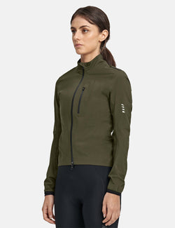 Womens MAAP Ascend Pro Rain Jacket - Olive Green