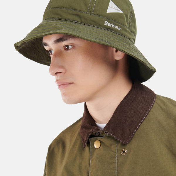 Barbour x And Wander Bucket Hat - Khaki I Article.