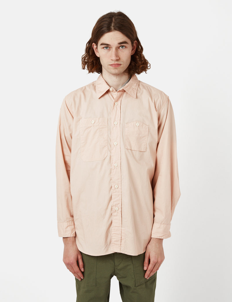 Engineered Garments Work Shirt (Superfine Poplin) - Pink