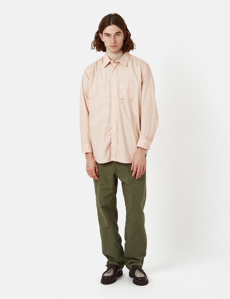 Engineered Garments Work Shirt (Superfine Poplin) - Pink I Article.