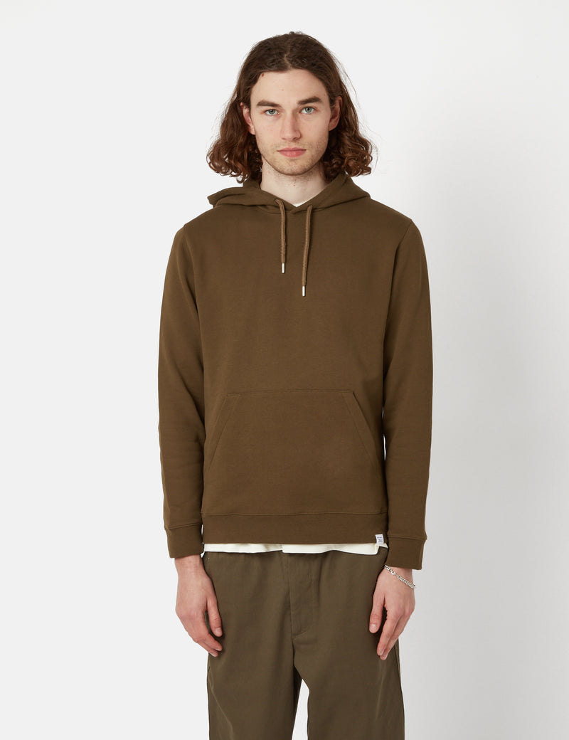 Sweat à Capuche Norse Projects Vagn Classic - Vert Olive Foncé