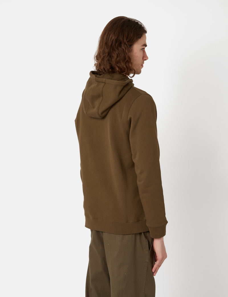 Sweat à Capuche Norse Projects Vagn Classic - Vert Olive Foncé