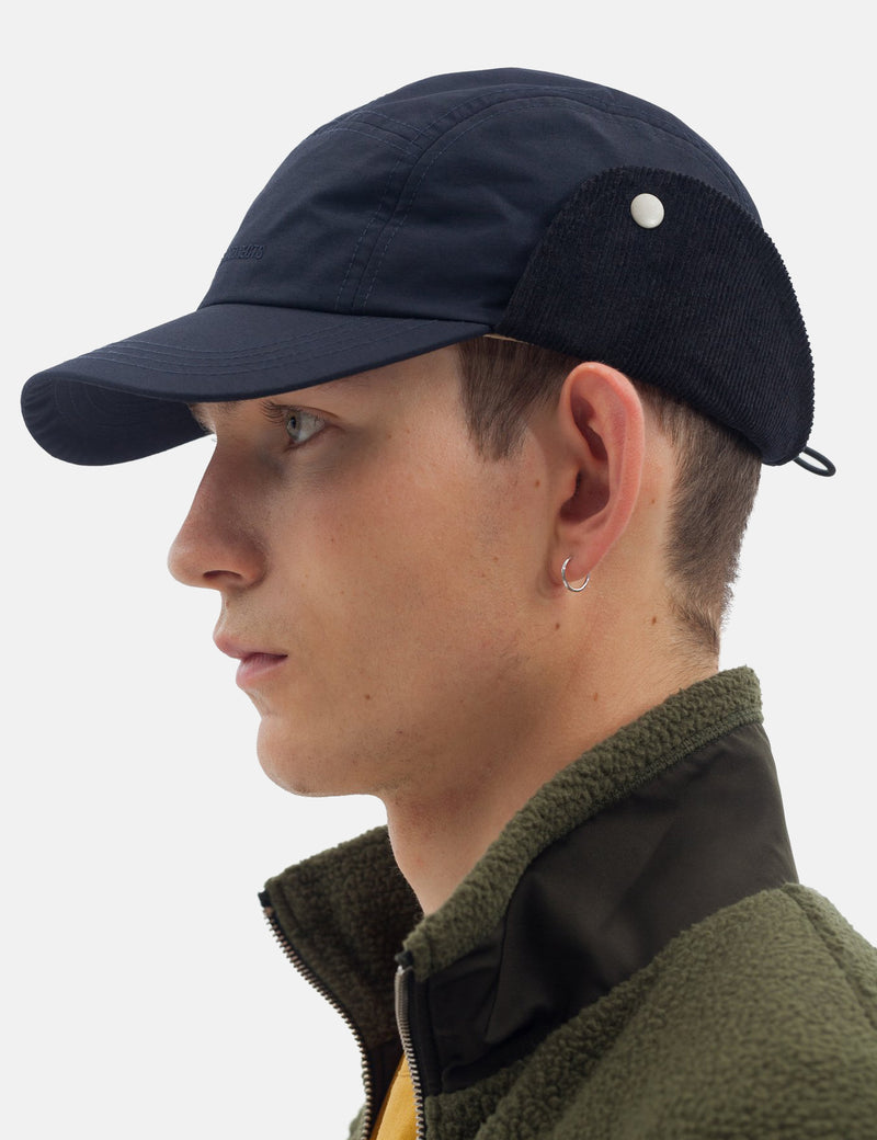 Norse Projects Nylon Flap Cap - Dark Navy Blue I Article.