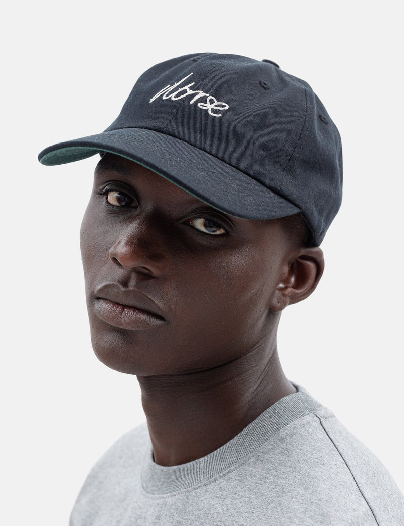 Casquette En Sergé Avec Logo En Point De Chaîne Norse Projects - Noir