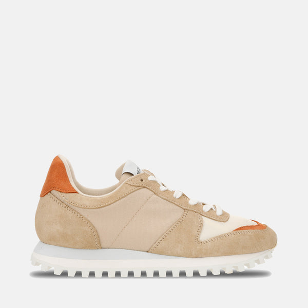 Novesta Marathon Trail Trainers (Leather) - Papyrus Beige