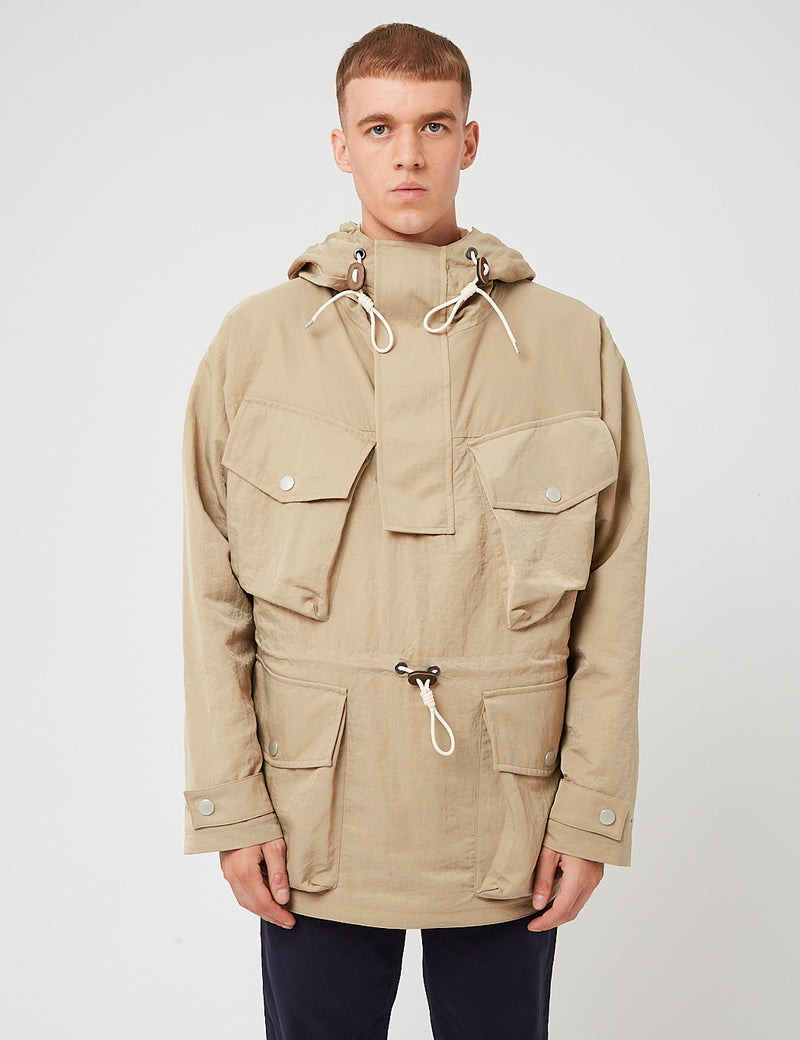 Nigel Cabourn Mountain Smock Jacket - Stone Beige | Article.