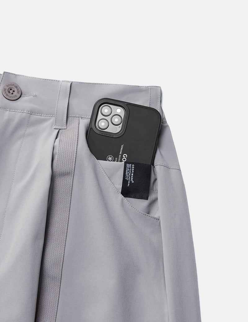 GOOPiMADE P-3S “Hyperbola” Utility Track Pants - Light Grey I Article.