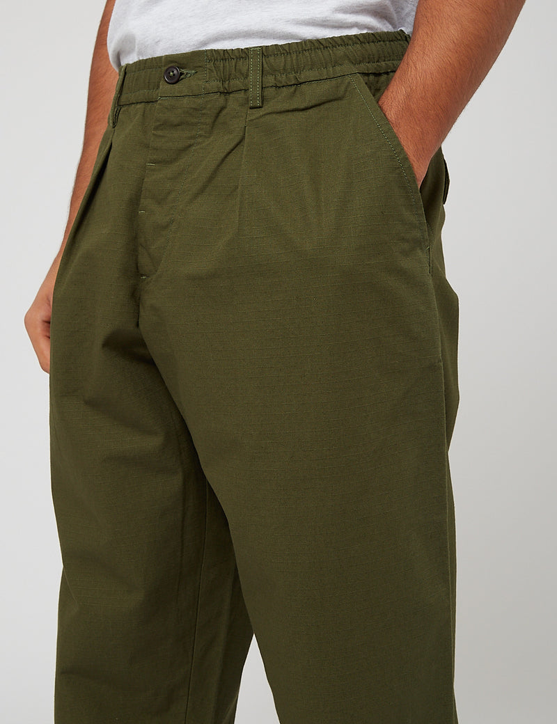 DOVETAIL DAY CONSTRUCT Olive Green Ripstop Pant - H.N. Williams