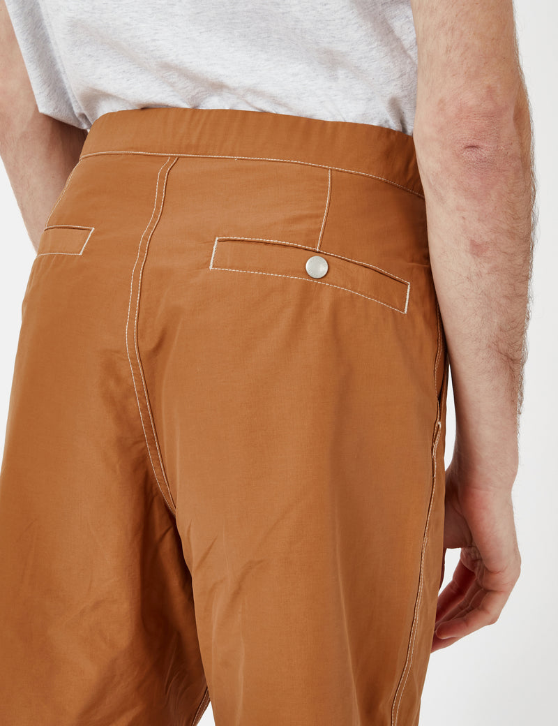 Snow Peak Light Mountain Cloth Shorts - Brown