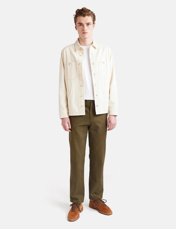 Percival Workshirt (Cavalry Twill) - Ecru