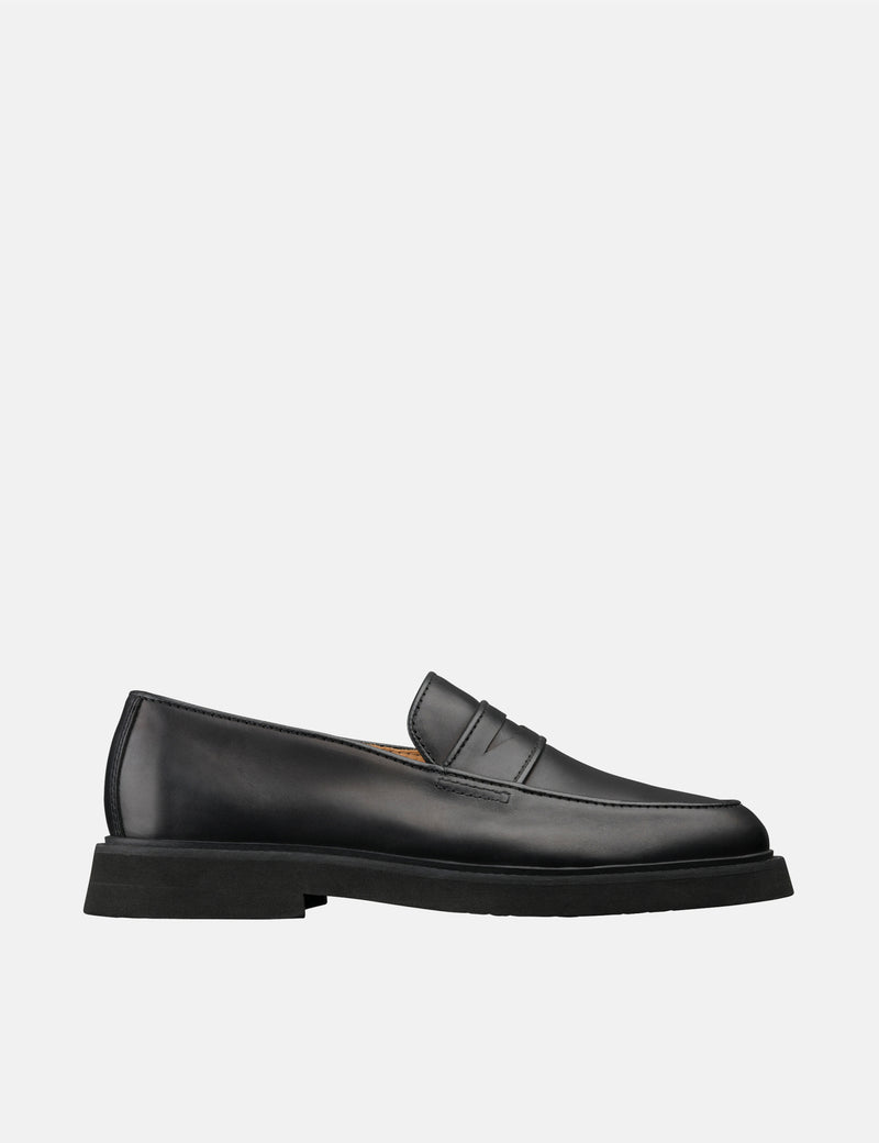 A.P.C. Gael Moccasin Loafers (Leather) - Black I Article.