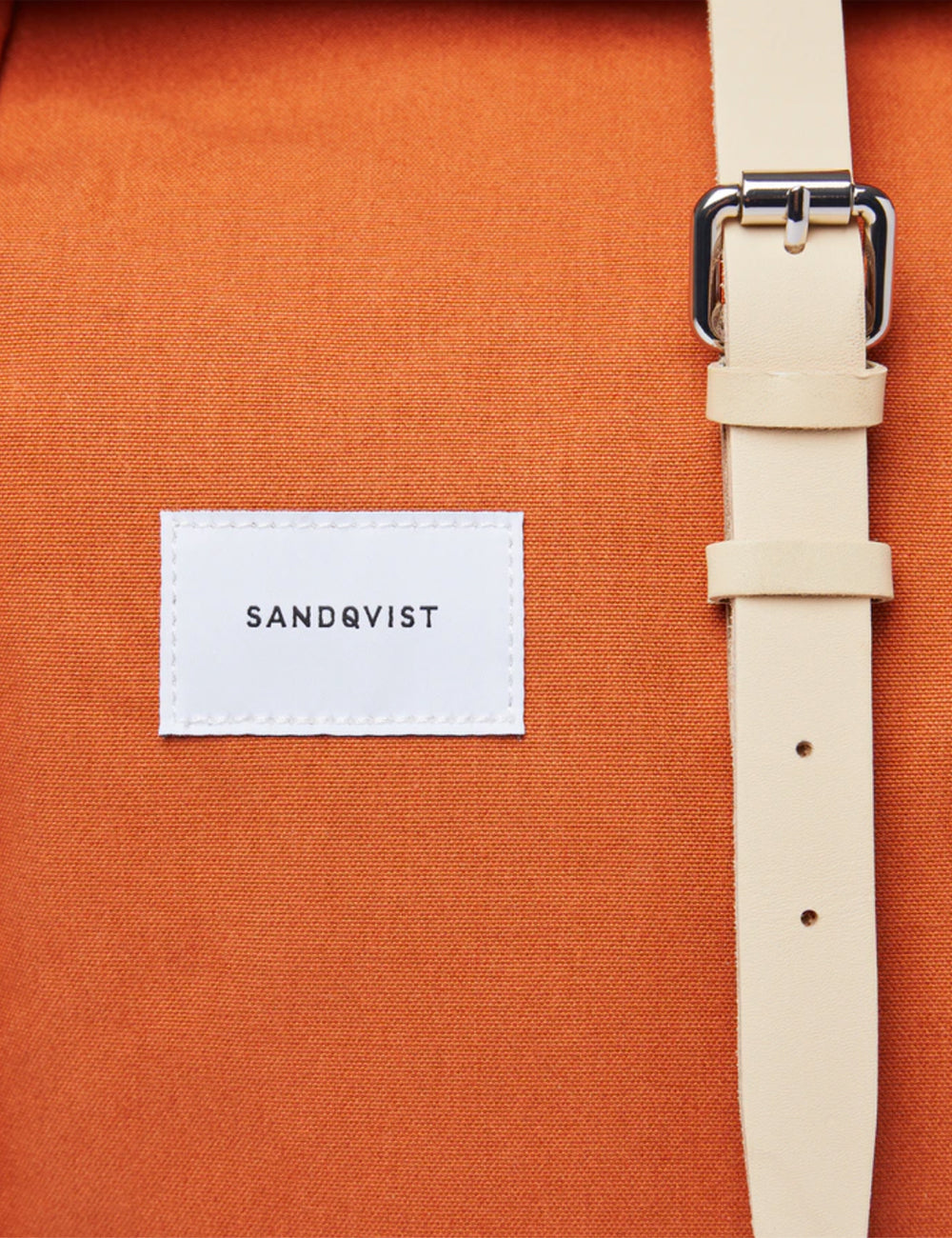 Sandqvist Dante Rolltop Rucksack Polycotton Orange Natur Article Article