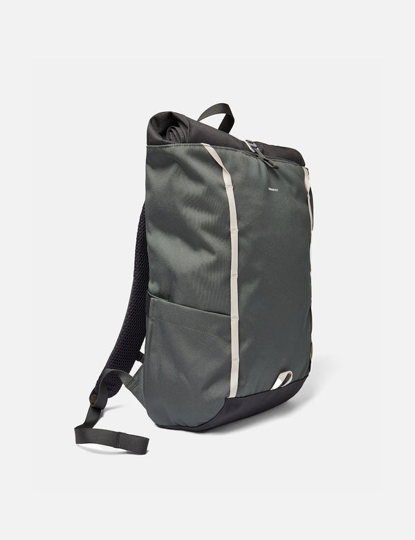 Sandqvist Arvid Rolltop-Rucksack (recyceltes Poly) – Militärolivgrün