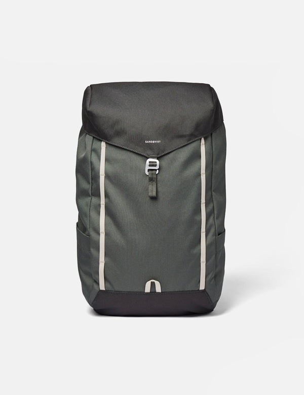 Sandqvist Walter Backpack - Multi Green/Grey Webbing