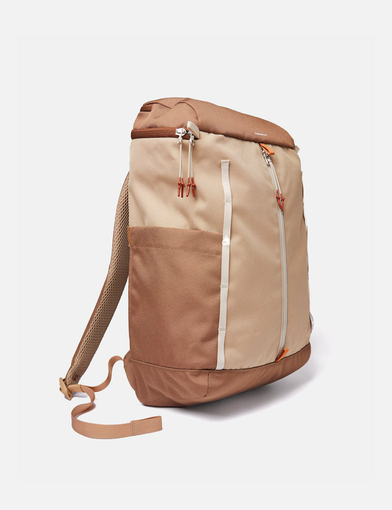 Sandqvist Sune Backpack (Recycled Poly) - Multi Brown/Beige