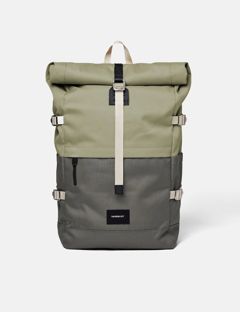 Sandqvist Bernt Backpack - Multi Dew Green/Night Green