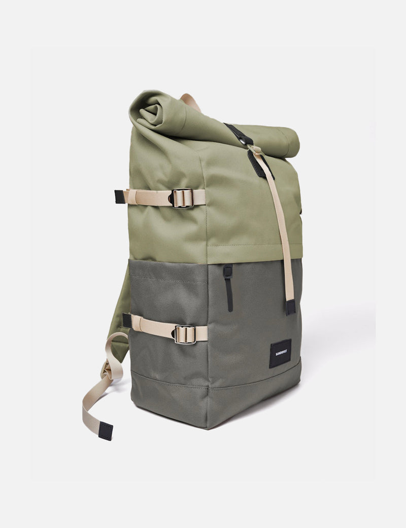 Sandqvist Bernt Backpack - Multi Dew Green/Night Green