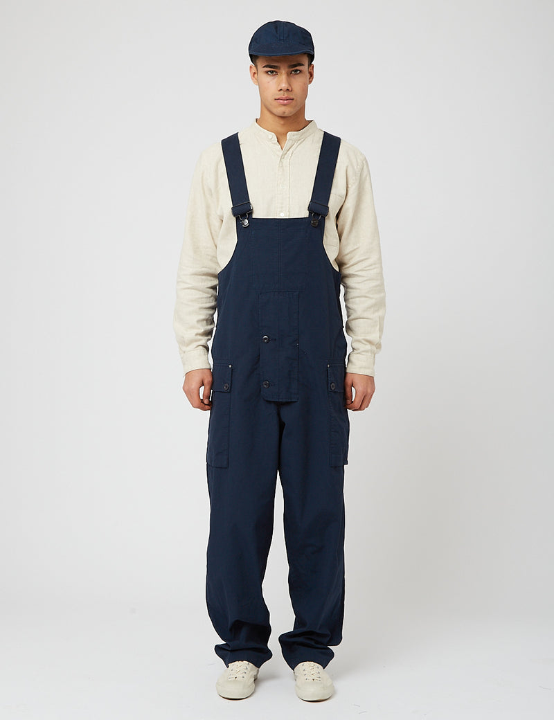 Nigel Cabourn Naval Dungaree (Relaxed) - Black Navy I Article.