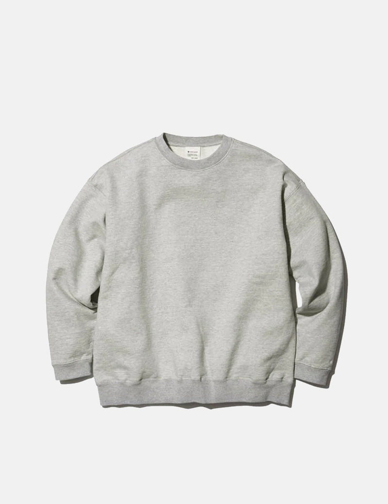 Snow Peak Recycled Cotton Crewneck Sweatshirt - Grey