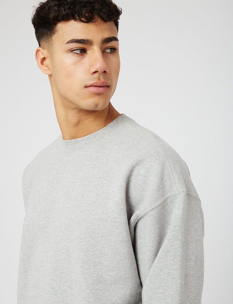 Snow Peak Recycled Cotton Crewneck Sweatshirt - Grey