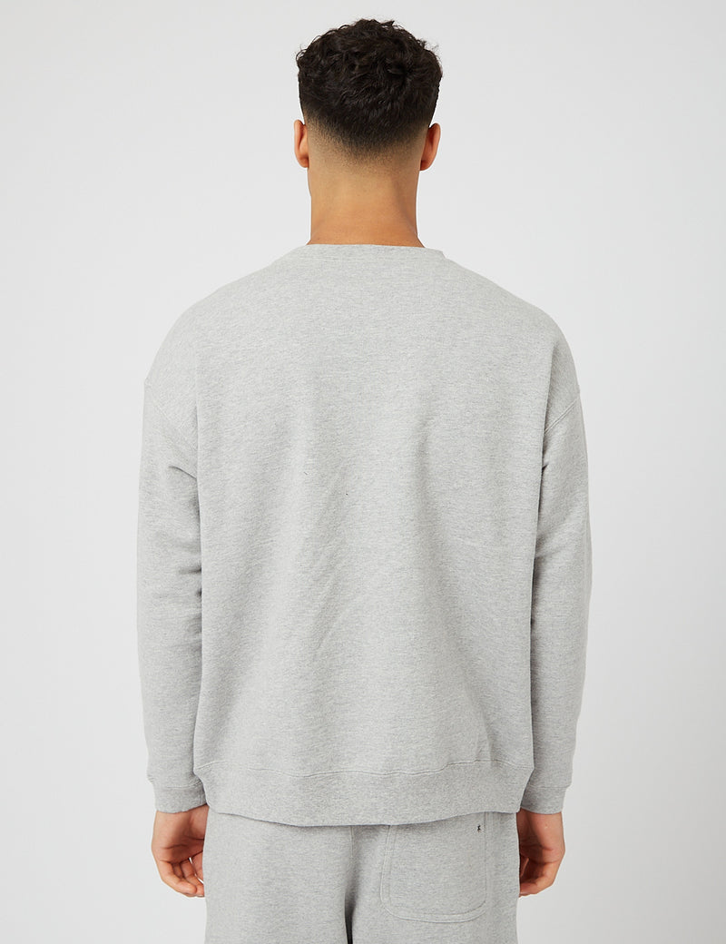 Snow Peak Recycled Cotton Crewneck Sweatshirt - Grey