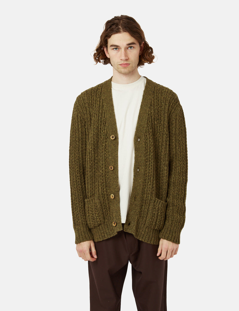 Military green clearance cardigan