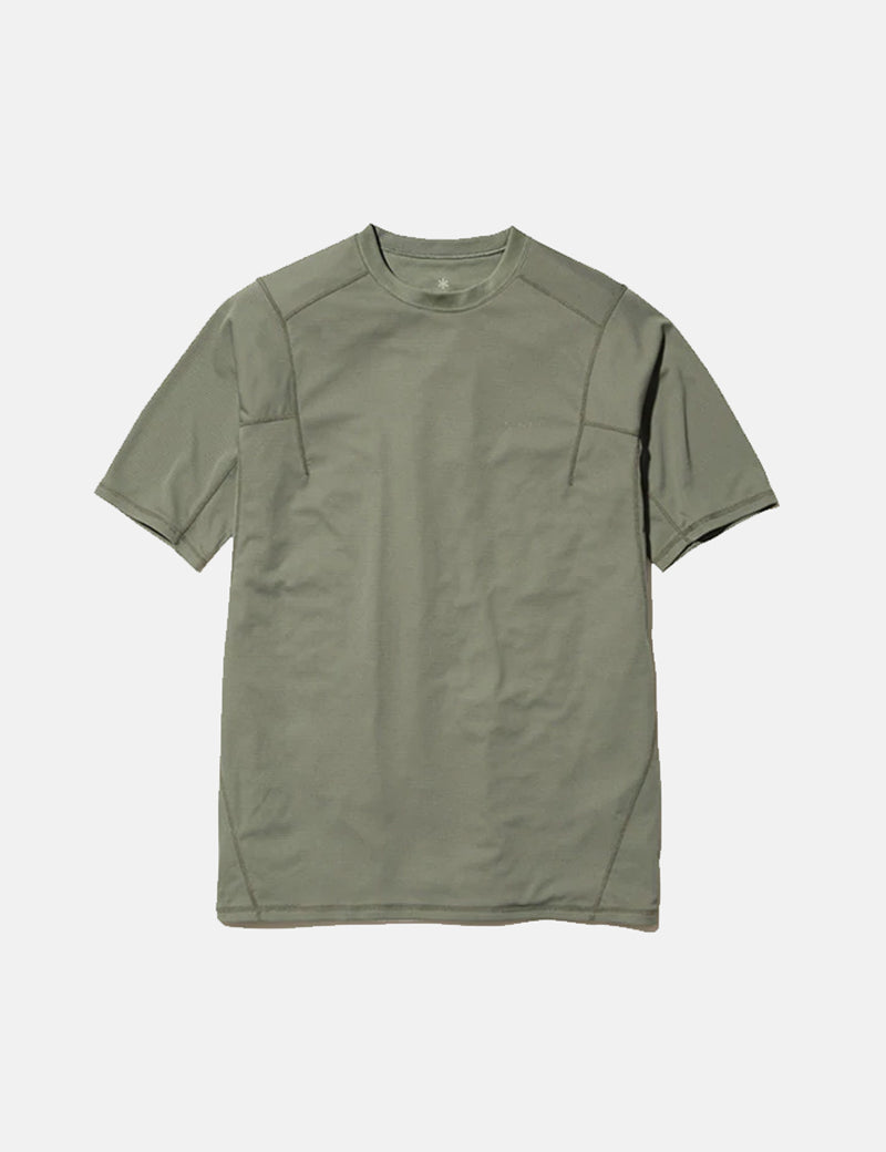 Snow Peak Power Dry T-Shirt - Grau Khaki