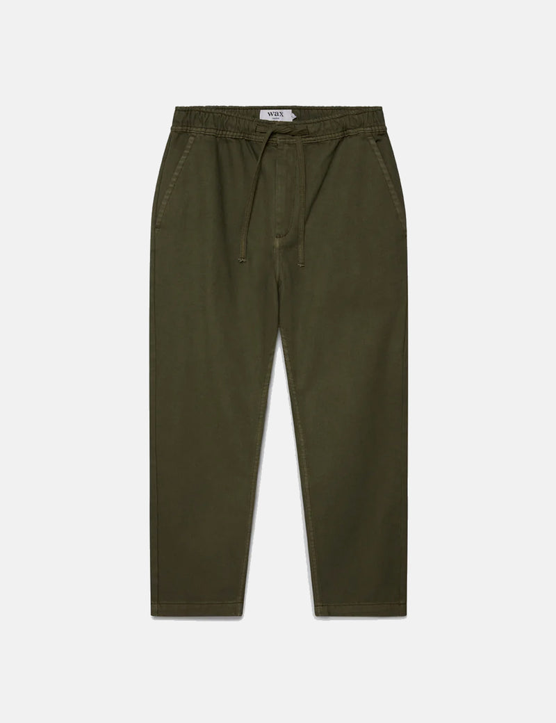 Wax London Kurt Trouser (Organic Cotton Twill) - Khaki